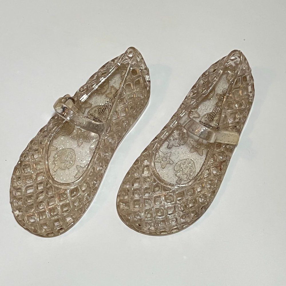 Old Navy clear sparkly jelly sandals. Size 9